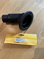 Tank-Einfüllstutzen 50mm, lang, schwarz mit Tanksymbol