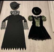 4-teiliges Damen Hexen Kostüm