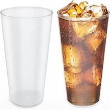 50 Stück Partybecher Set, Trinkbecher Bruchsichere Mehrwegbecher für Getränkepar