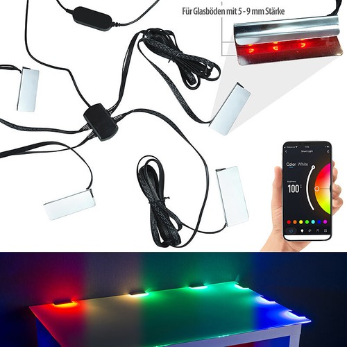 WLAN-LED-Glasbodenbeleuchtung