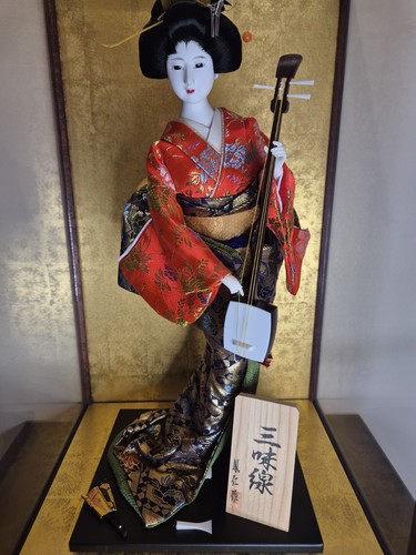 Große japanische geisha puppe - japanische,