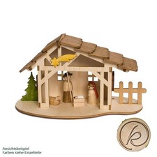 Mini-Krippe Holz-Bastelset