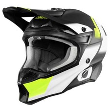 ONEAL 10SRS Motocross Helm Hyperlite blur schwarz neon gelb Enduro MX Motorrad