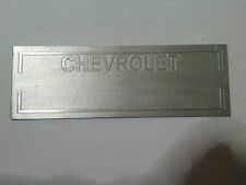 Typenschild Schild chevy