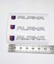 Alpina 3x Aufkleber 3D Logo
