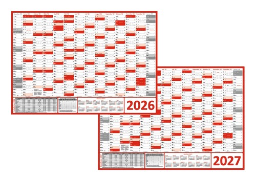 Xxl wandkalender din 2026 - wandkalender, +