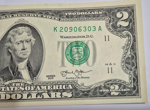 2013 two dollar - $, k