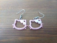 Ohrringe | Hängeohrringe | Hello Kitty | Sanrio | Rosa | Modeschmuck