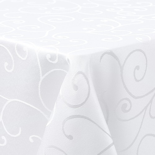 Tischdecke abwaschbar jacquard - tischdecke,