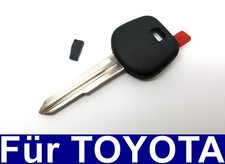 Ersatz Schlüssel Gehäuse Rohling & Transponder für TOYOTA Starlet Yaris MR Echo