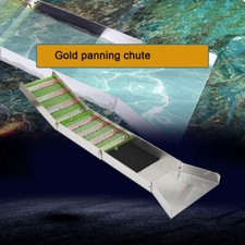 Große Goldwaschrinne Goldwaschpfanne Set Model 127cm x 23cm Goldwaschen