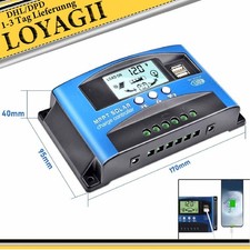 Solar Laderegler 12V-24V 100A MPPT Solar Photovoltaik Laderegler Daul USB Regler