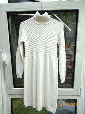 Strickkleid Damen in rohweiß