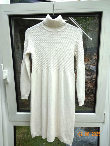 Strickkleid damen rohweiß - damen, in