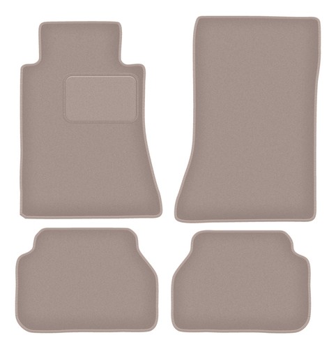 Beige velours fußmatten - beige, velours-fußmatten