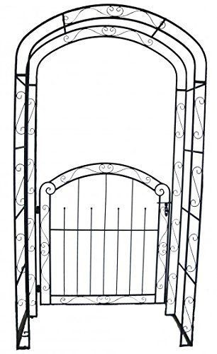 Pforte mit rosenbogen - pforte,