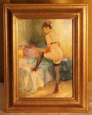 Altes Ölgemälde Frauenakt