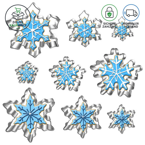 Schneeflocken ausstecher set - ausstecher,