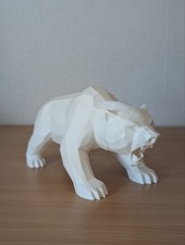 Bär low poly - , brüllend