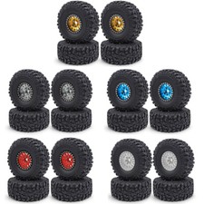 1,9" Beadlock Raupenräder Felgen Reifen Set 114mm für RC 1/10 SCX10 TRX4 etc Car