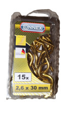 Schraubhaken gebogen 2,6x30 mm