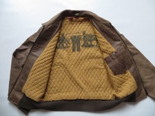 Levi's Type 1 Leder Jacke Lederjacke Gr. M Stepp Futter ! RED TAB Vintage KULT !