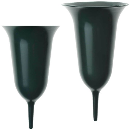 Grabvase kunststoff grün - grabvase,