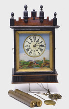 Antike Biedermeier Rahmenuhr