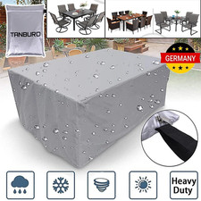 GARTENTISCH ABDECKUNG SCHUTZHÜLLE GARTENMÖBEL WASSERDICHT ABDECKPLANE GARNITUR