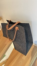 Treppen Tasche Mit Kante Filz Grau Mit Henkel Zum Stellen Auf Die Treppe Transpo