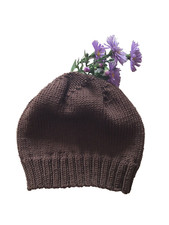 Wollmütze Mädchen  Kinder  0-4 jahre * braun * 100 % Wolle, Merino,  NEU