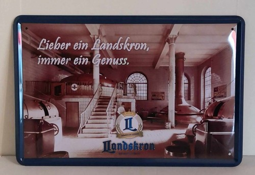 Landskron blechschild 20 - landskron, blechschild,