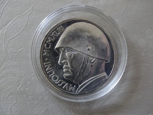 Lire fakemünze mussolini - lire,