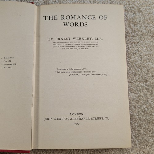 The romance words - words, ernest