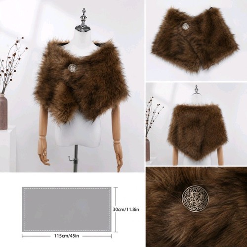 Mittelalter fellumhang braun - mittelalter,