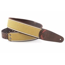 RightOn! Mojo Verstärker Tweed Synthetik 6 cm breit Gitarrengurt