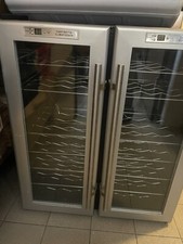 Weinkühlschrank 2 Zonen Twin Getränkekühlschrank 126L Glastür 42 Flaschen