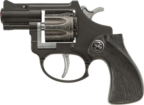 Pistole schwarz 8er - pistole,