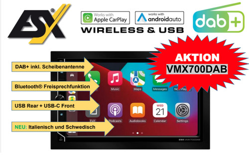 Esx vision vmx700dab - vmx700dab, universal