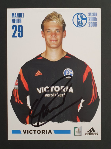 Manuel neuer autogrammkarte - manuel,