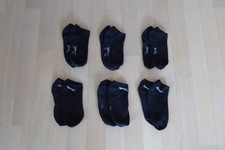 6 Paar Damen Socken / Sneakers - Gr. 39 - 42 - schwarz