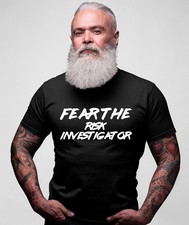 T-SHIRT FEAR THE RISK INVESTIGATOR PERSONALISIERT VATER JOB GESCHENK PAUSENZEITSCHUB