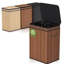 Mülleimer Bambus 80l Deckel