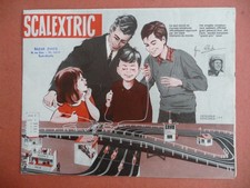 SCALEXTRIC , AUTORENNBAHN ,sehr alter Faltprospekt , sauberer und guter Zustand