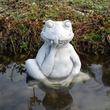 Frosch Flips Steinfigur H.28