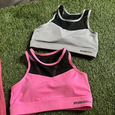 2 Bh Sport Tanz Top Oberteil Netz Stretch Push Up Strand Wasser S