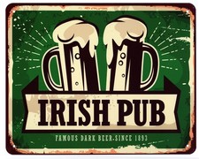 Blechschild Irish Pub Famous