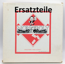 Monopoly Classic Gesellschaftsspiel DM Ausgabe Ersatzteile Auswahl  1960 Schmid