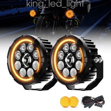 2x Motorrad LED Nebelleuchte