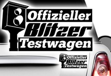 1x Blitzer Strichliste Blitzer Testwagen Aufkleber FUN Auto Shocker Sticker vag 